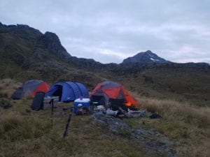 New Zealand tent camps