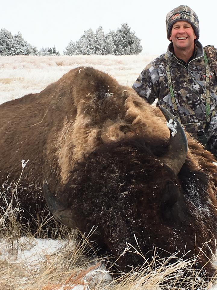 Trophy bull bison hunts in South Dakota