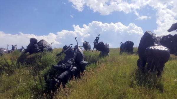 Hunt bison in the same plains country where “Dances With Wolves” was filmed.