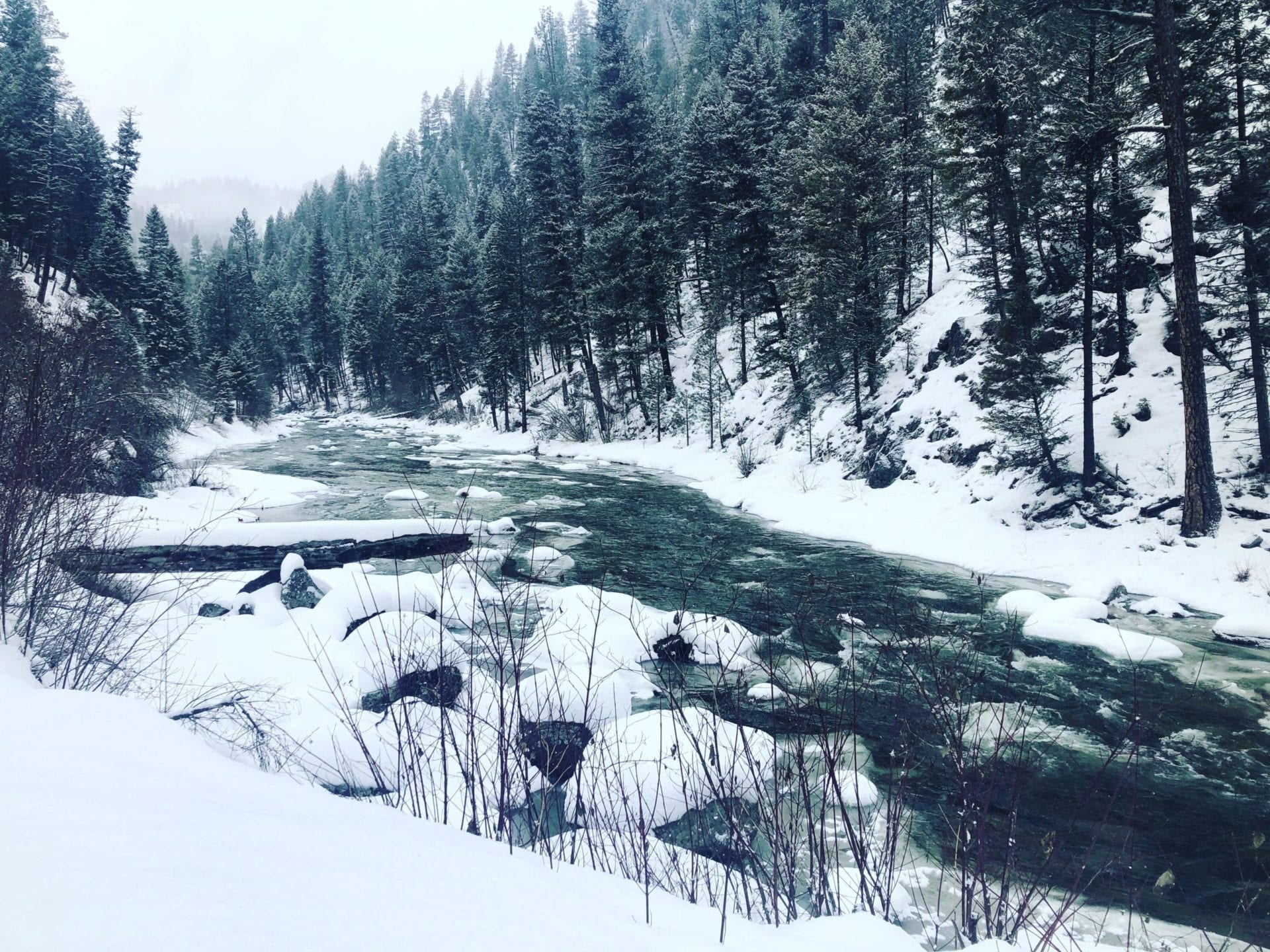 Idaho in the winter