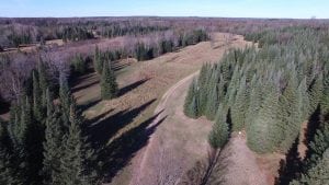 Arial view of the property