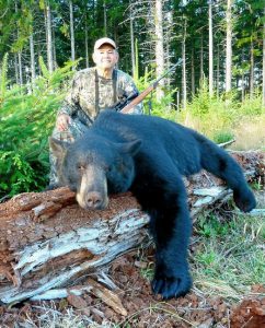 Bears squaring seven feet and over are fairly common now that hound hunting and bear baiting was banned years ago.