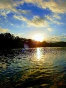 Sunset on the White River