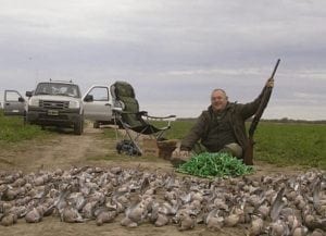 Dove hunting in Argentina with los Molles