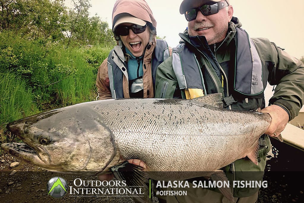 A huge King salmon