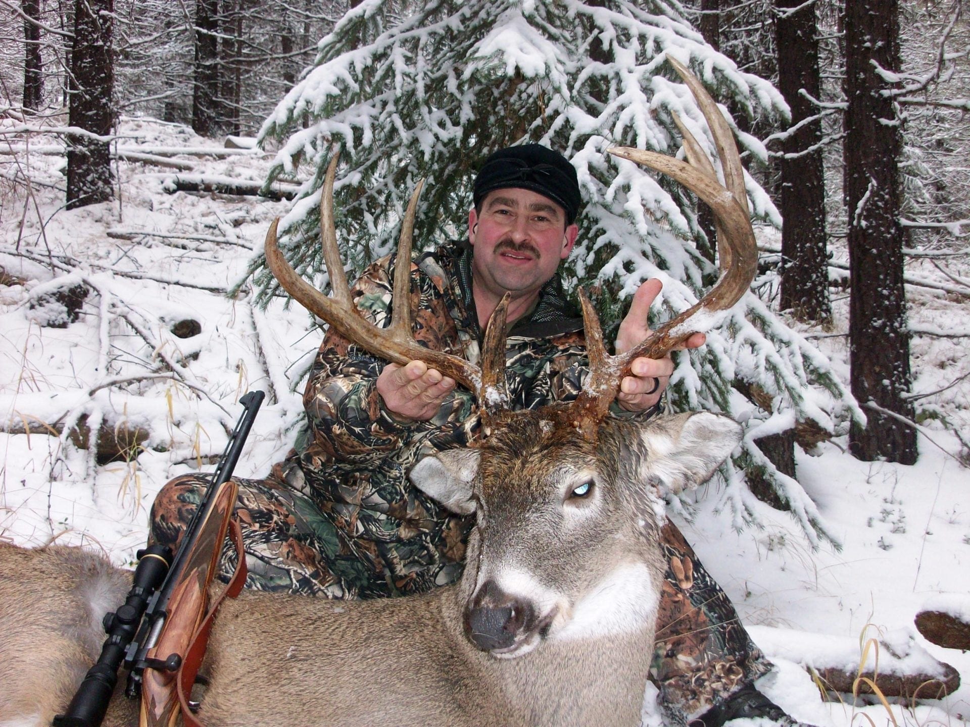 This northwest corner of the state has a strong, extraordinarily healthy population of whitetail deer and the bucks are big, heavy, and numerous. Unlike other areas of the state east of the continental divide, there has been no large population crashes due to disease or winter kill.