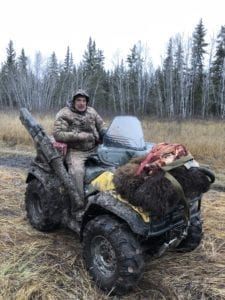 Our remote fly in base camps offer an incredible view of the Boreal forest, excellent quarters, kitchen are stocked with fresh produce, and it is not uncommon to see black bears bears right from our camping location.