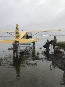 Getting dropped of at camp in a float plane