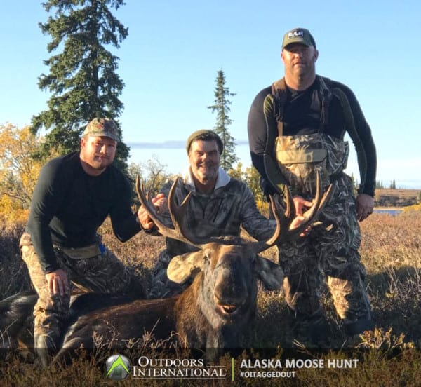 After a run through the water, muskeg, and up a hill, we made the shot to kill our second bull in less than 24 hours.