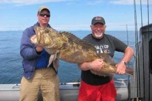 Fishing in Alaska for lingcod