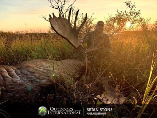 Brian Stone with his Alaska moose