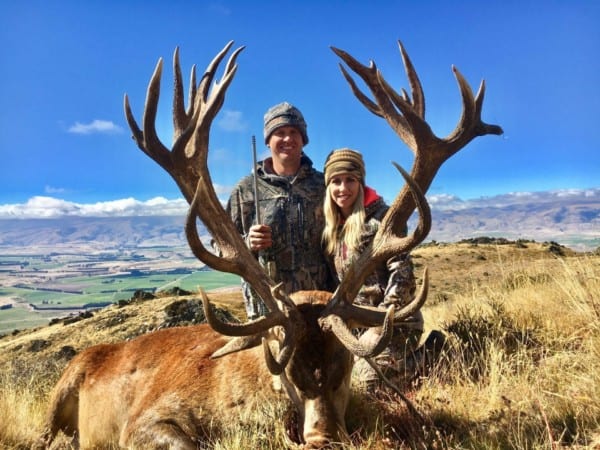 New Zealand red stag hunting