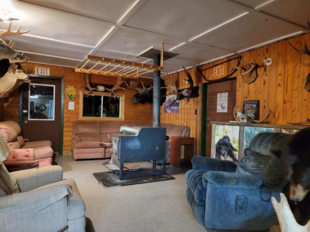 New Brunswick sitting room with wood stove