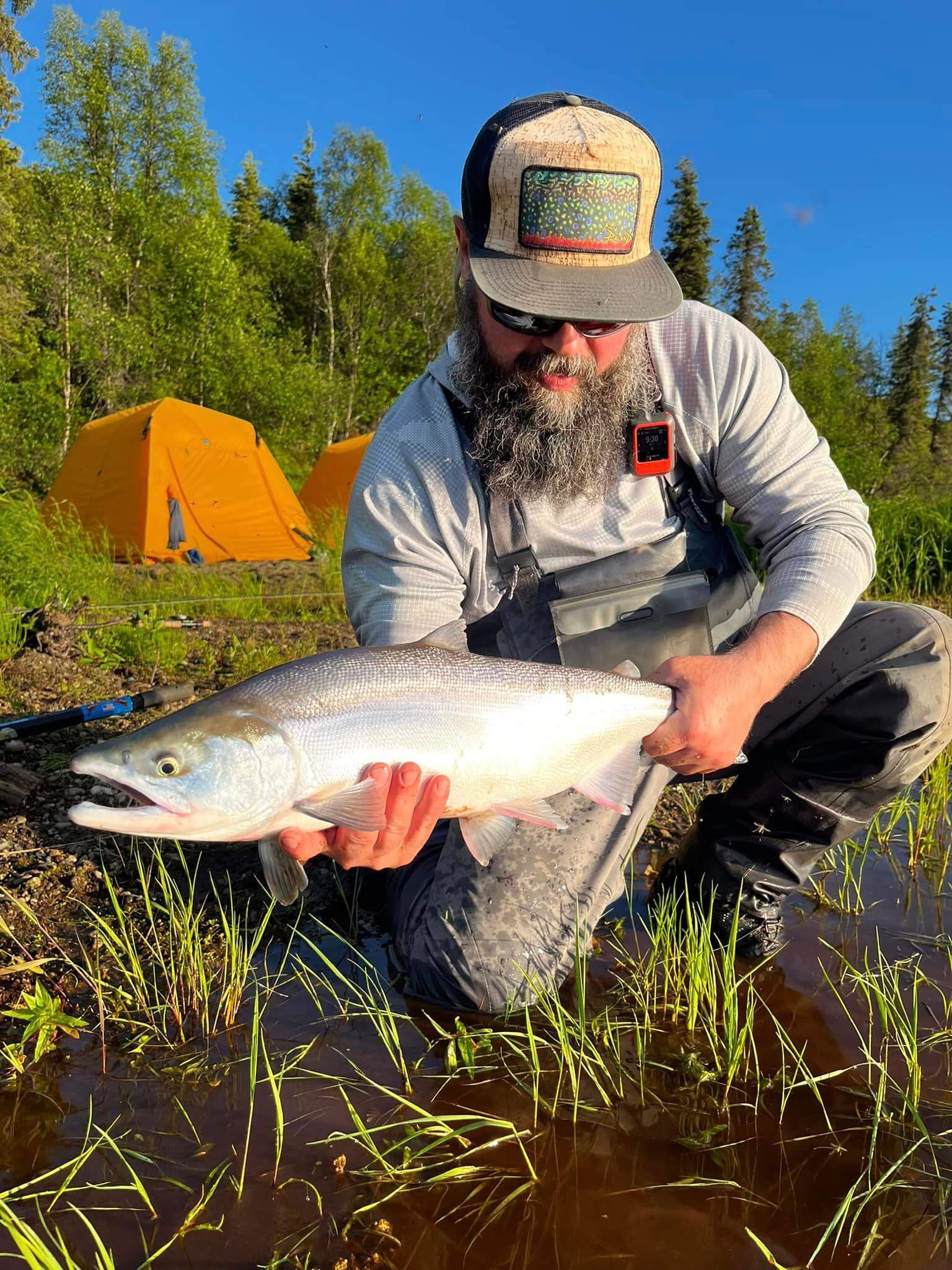 Salmon fishing in Alaska.